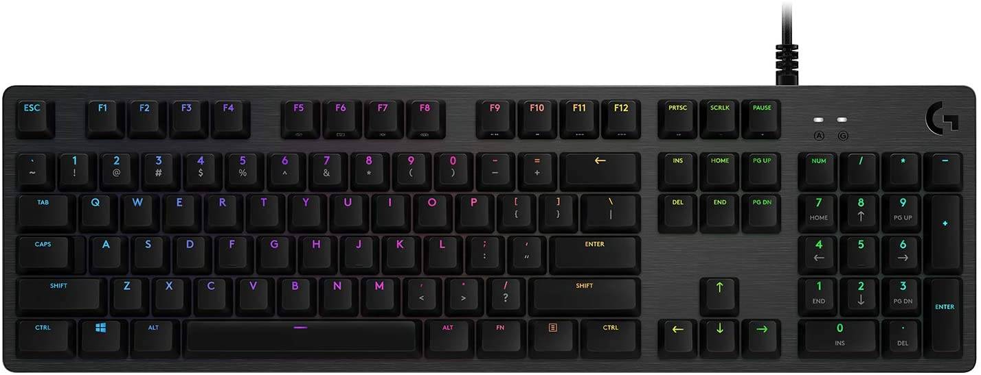 Logitech G512 Carbon RGB Gaming Keyboard + Palm Rest