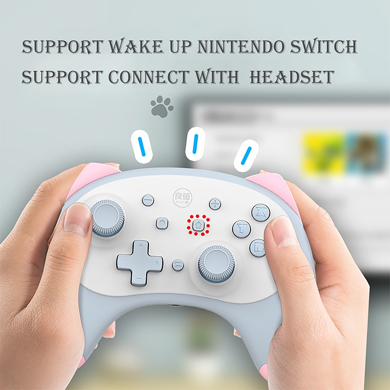 IINE L416 Wake Up + Audio Port Cartoon Kitten Wireless Controller for ...