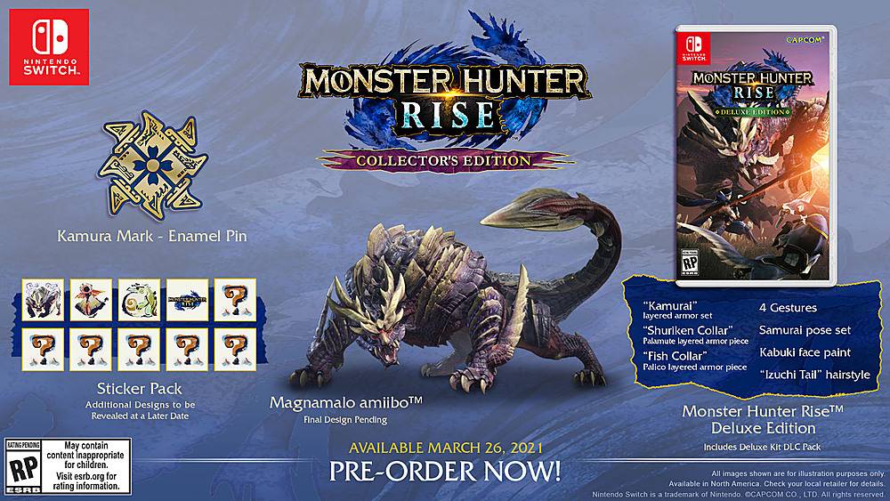 Switch Monster Hunter Rise Collector Edition [US Eng]