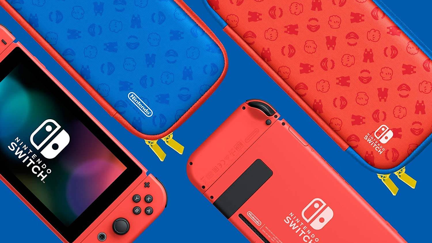 Nintendo Switch Mario Red & Blue Edition (Maxsoft Warranty)