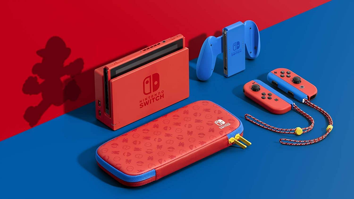 Nintendo Switch Mario Red & Blue Edition (Maxsoft Warranty)