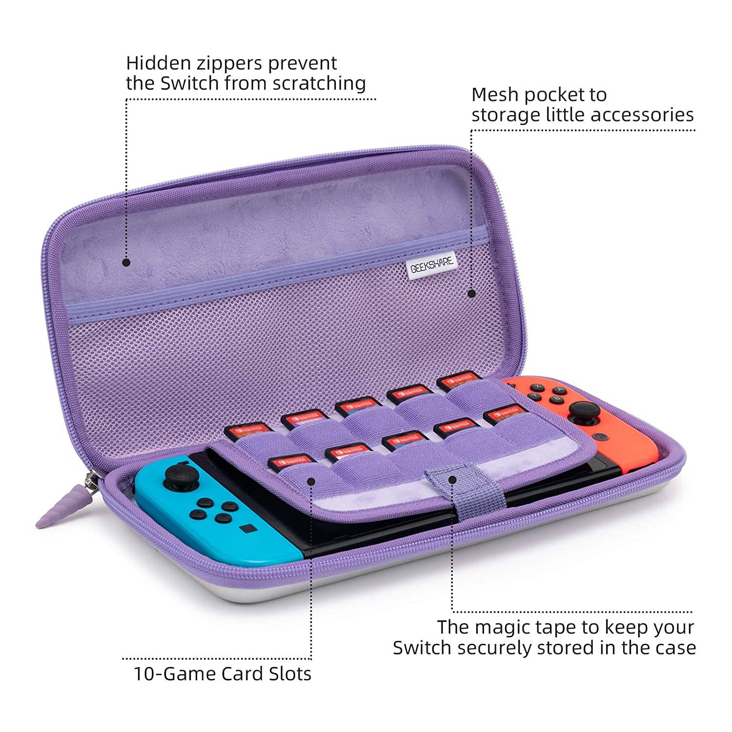 Geekshare Unicorn Carry Pouch for Nintendo Switch
