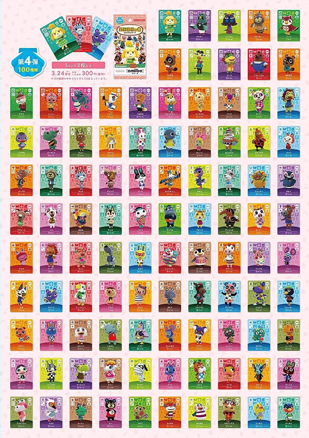 Animal Crossing Amiibo Card Series 4