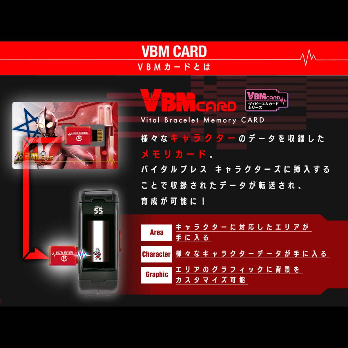 Bandai Vital Bracelet Characters Ultraman 55th Anniversary Edition