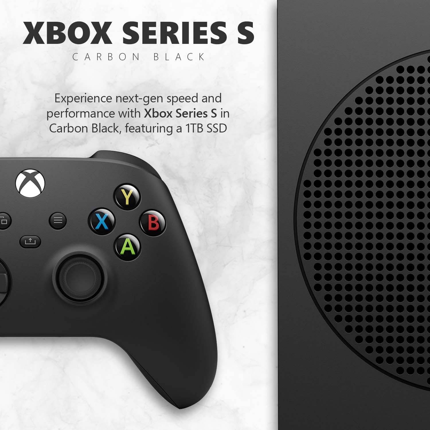 Xbox Series S Console - Digital Carbon Black [1TB]