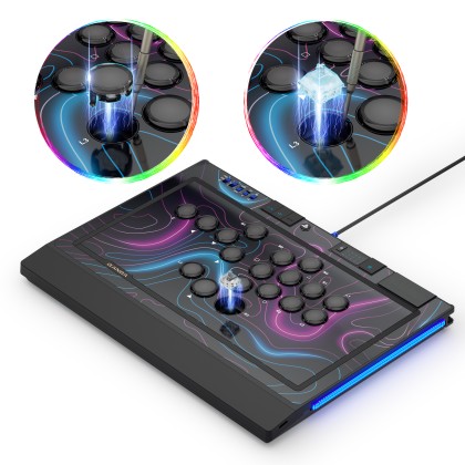 QANBA SAPPHIRE S1 Leverless Arcade Stick for PS4 / PS5 / PC