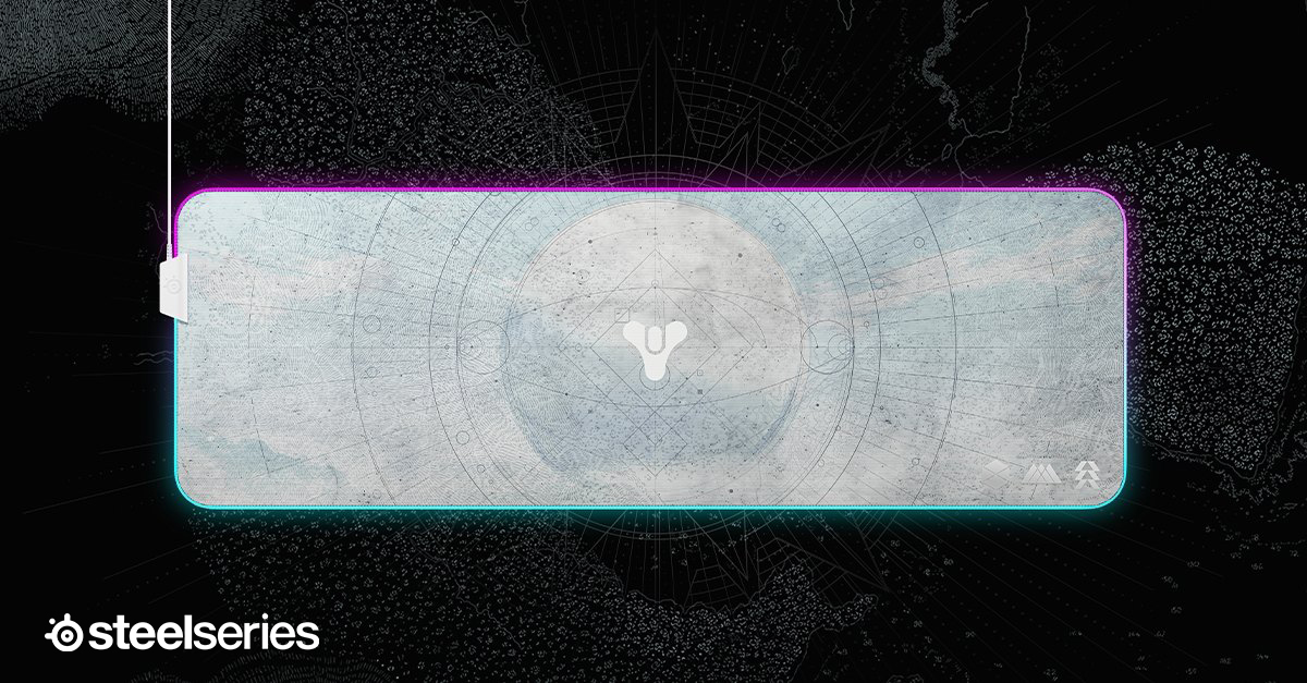 SteelSeries QCK PRISM XL Destiny Edition Cloth RGB Gaming Mousepad