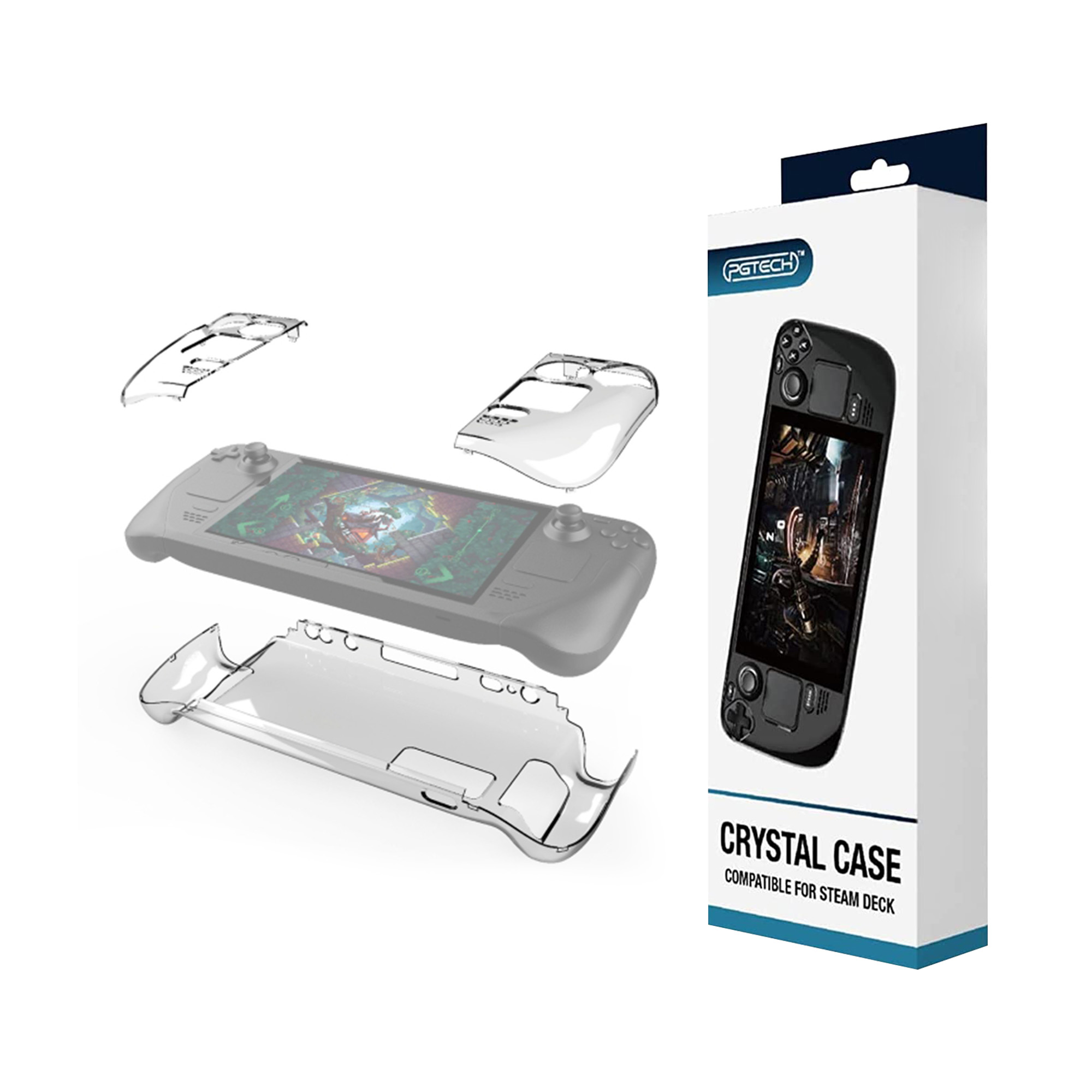 PGTECH Crystal Case for Steam Deck