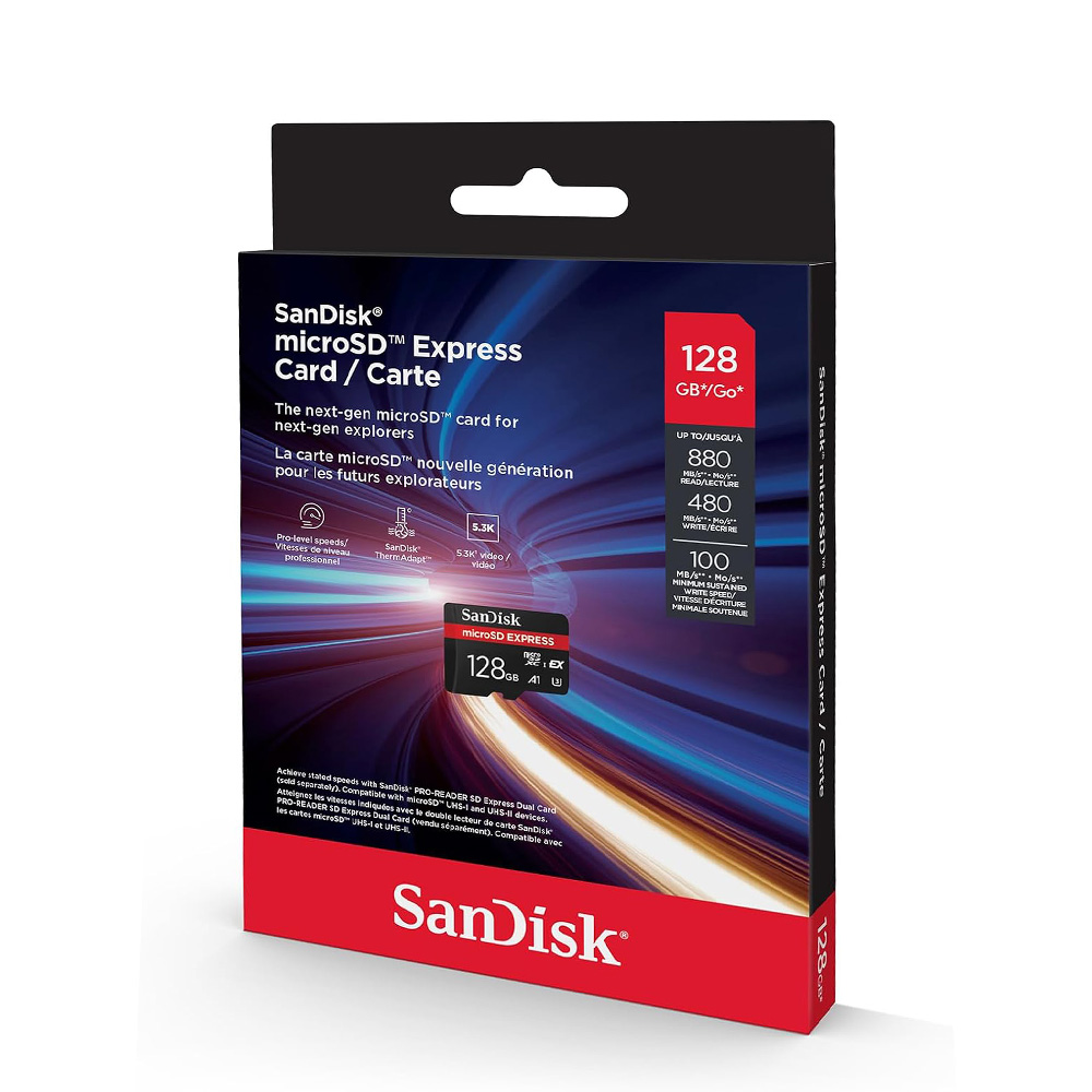 【新品/未開封/未使用】SanDisk microSD Express Card SanDisk MicroSD Express 880MB/s Flash Memory Card 128GB