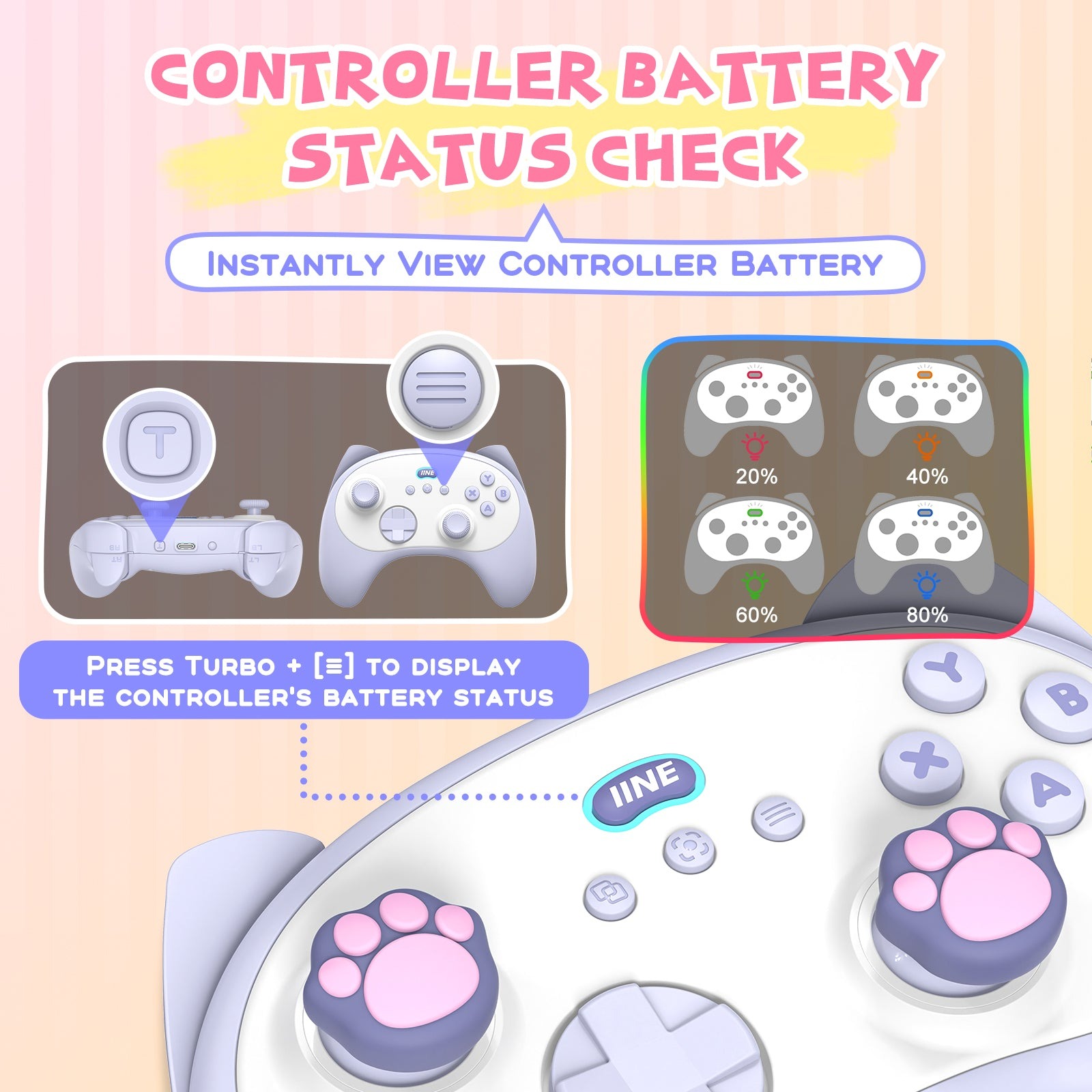 IINE Meow Kitten Controller with Charging Dock [L1050] / [L1049]